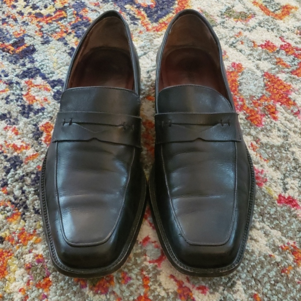 Johnston & Murphy Mens Black Dress Shoes